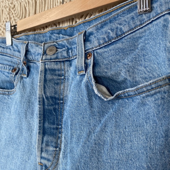 Levi’s 501 skinny high waisted blue denim jeans size small - Picture 4 of 9